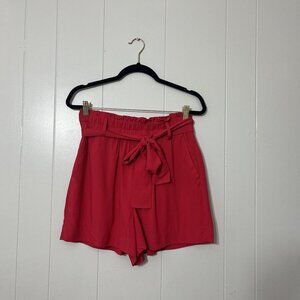 J Crew Womens Pull On Red Shorts Size S NWT